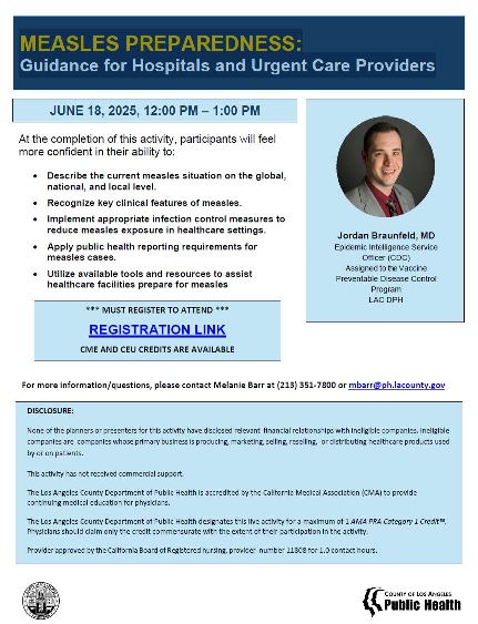 Flyer for webinar