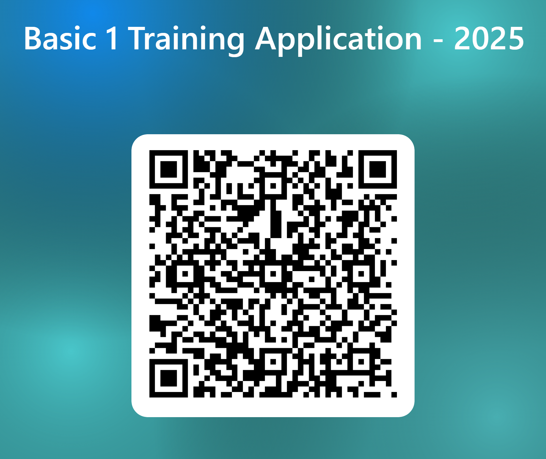 QR Code for Basic Training Registration