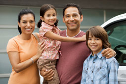 Familia sonriente