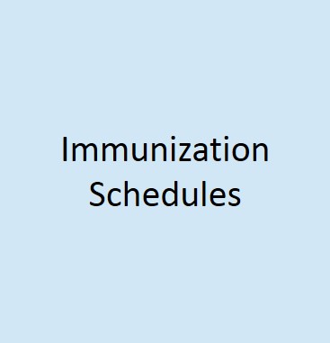 Immunization Schedules for Use By Providers