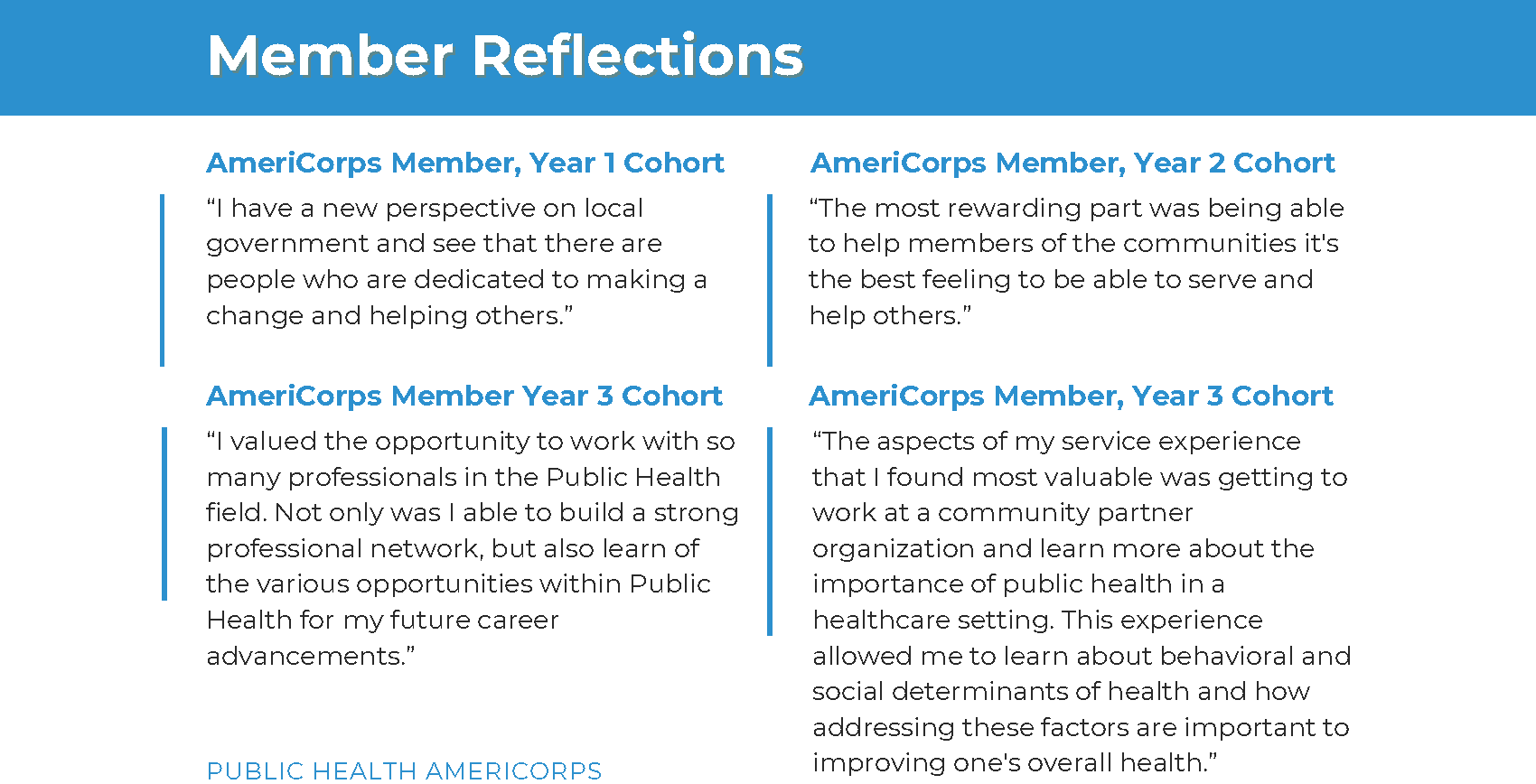 Member Reflections
