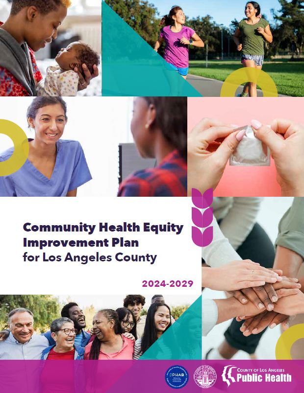 Graphic of Cover Page for Community Health Equity Improvement Plan 